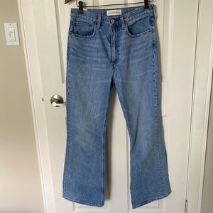 Denim forum the twiggy high rise flare